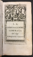 Portada de libro La Gierusalemme Liberata. Il Goffredo, Poema Heroico