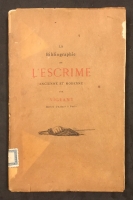 Portada de libro La Bibliographie de L' Escrime Ancienne et Moderne