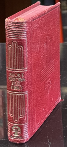 Portada de Amor e Historia en el Libro. Filobibli�n. Negro sobre Blanco. Crisolin n� 0 - Ricardo de Bury. M. Ilin