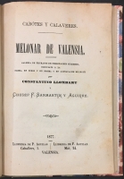 Portada de libro Cabotes y Calaveres. Melonar de Valencia. Galer�a de retratos de...