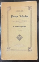 Portada de libro Autos del Parnaso Valenciano, dedicados a los escribas y fariseos de...