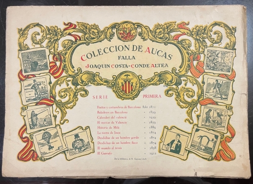 Portada de Colecci�n de Aucas. Falla Joaquin Costa-Conde Altea. Primera Serie