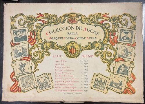 Portada de Colecci�n de Aucas. Falla Joaquin Costa-Conde Altea. Segunda Serie