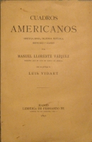 Portada de libro Cuadros Americanos, Venezuela, Brasil, California, Guatemala,...