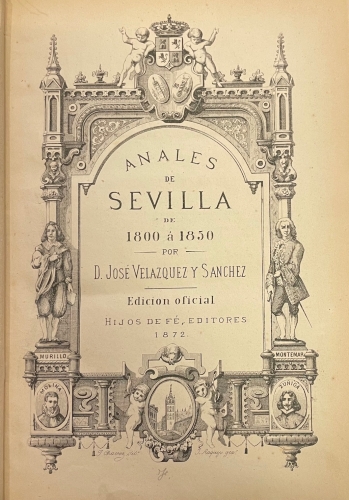 Portada de Anales de Sevilla de 1800 � 1850 - Jos� Velazquez y Sanchez