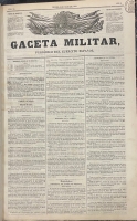 Portada de libro Gaceta Militar. Del n� 92, 2 de julio de 1858 al n� 137, 30 de...