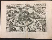 Portada de libro Boxum. Grabado de Franz Hogenberg de la obra Leone Belgico Eisuque...