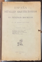 Portada de libro Espa�a detalles arquitect�nicos de sus principales monumentos. Primo...