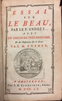 Portada de libro Essai sur le Beau avec un discours pr�liminaire et des R�fl�xions sur...