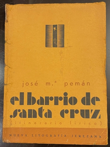 Portada de El Barrio de Santa Cruz. Itinerario l�rico - Jos� M� Pem�n