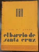 Portada de libro El Barrio de Santa Cruz. Itinerario l�rico