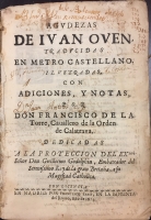 Portada de libro Agudezas de Juan Oven