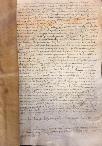 Portada de Redenci�n de un censo en Valencia. A�o 1501