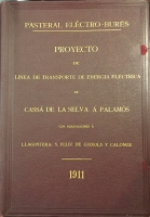Portada de libro Pasteral El�ctro Bur�s. Proyecto de linea de transporte de energ�a...