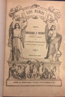 Portada de libro Los Ni�os, revista de Educaci�n y Recreo. Tomo X. A�o 1874. Del 1� de...