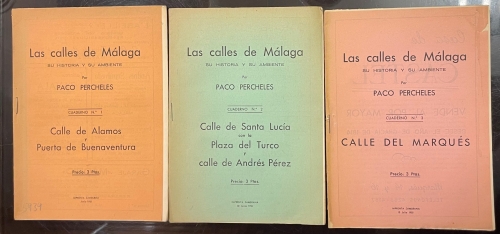 Portada de Las Calles de M�laga. Su historia y su ambiente.  - Paco Percheles (Francisco Bejarano)
