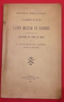 Portada de libro Fabricaci�n del Lat�n Militar en Lugones y fabricaci�n de Cartucher�a...