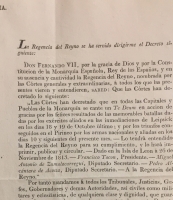 Portada de libro Decreto de Fernando VII. Para que se cante un Te Deum en todas las...