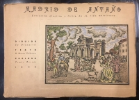 Portada de libro Madrid de Anta�o. Evocaci�n pl�stica y l�rica de la vida matritense