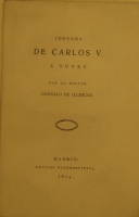 Portada de libro Jornada De Carlos V a T�nez