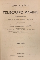 Portada de libro C�digo de Se�ales. Tel�grafo Marino reglamentario abordo de los buques...