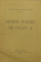 Portada de libro Oraci�n F�nebre De Felipe II. Pronunciada En La Real Bas�lica De El...
