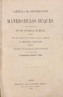Portada de libro Cartilla de Construcci�n y Manejo de los Buques para instrucci�n de...