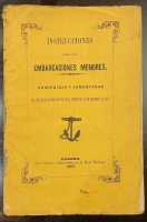 Portada de libro Instrucciones para las Embarcaciones Menores