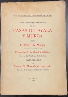Portada de libro rbol y genealgica descendencia de las Casas de Ayala y Murga