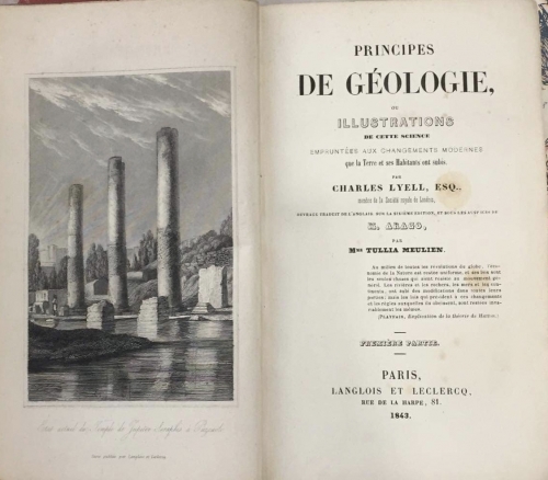 Portada de Principes de Geologie ou illustrations de cette science - Charles Lyell