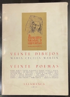 Portada de libro Veinte Dibujos. Veinte Poemas