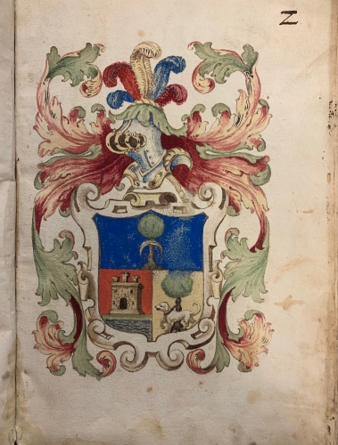 Portada de Carta Ejecutoria de Melchor de Najera Hoyos. Medina del Campo.