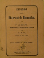 Portada de libro Estudios Sobre La historia De La Humanidad. Tomo I El Oriente....
