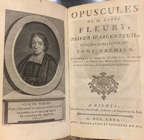 Portada de Opuscules - Claude Fleury