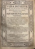 Portada de libro Vida Interior del Ilustrisimo, Excelentissimo y Venerable Se�or D....