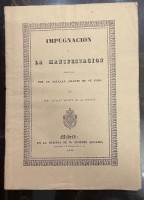 Portada de libro Impugnaci�n � La Manifestaci�n Publicada Por Un Catalan Amante De Su...