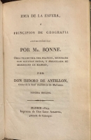 Portada de libro Idea de la Esfera, o Principios de Geografa Astronomica