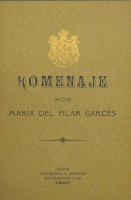 Portada de libro Homenaje:  Don Alfonso XIII, a S.M. La Reina Victoria, a S.M. La Reina...