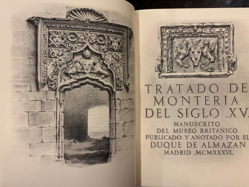 Portada de Tratado de Monteria del Siglo XV - Duque de Almazan