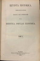 Portada de libro Revista Historica. Periodico Mensual Ilustrado. Tomo I- II