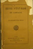 Portada de libro Service D' Etat-Major En Campagne