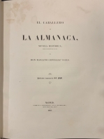 Portada de libro El Caballero de La Almanaca. Novela hist�rica que cuenta las aventuras...