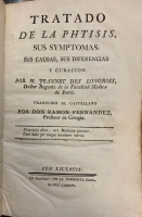 Portada de libro Tratado de la Phtisis, sus symptomas, sus causas, sus diferencias y...