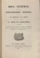 Portada de libro Idea General sobre la Organizaci�n Militar de la que se deducen las...