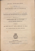 Portada de libro Abusos Introducidos en la Disciplina de la Iglesia, y Potestad de los...