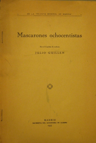 Portada de Mascarones Ochocentistas De La Revista General De Marina - Julio Guillen
