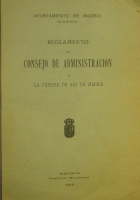 Portada de libro Reglamento del Consejo De Administraci�n De La Fabrica De Gas De...