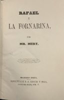Portada de libro Rafael y La Fornarina