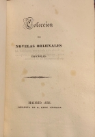 Portada de libro Colecci�n de Novelas Originales Espa�olas. Cristianos y Moriscos