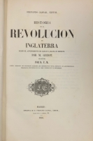 Portada de libro Historia de la Revoluci�n de Inglaterra desde el advenimiento de...